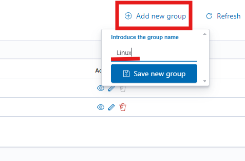 Ajout groupe Linux