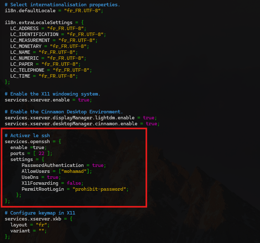 NixOS-ssh
