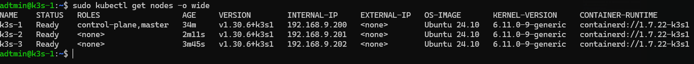 Get nodes all