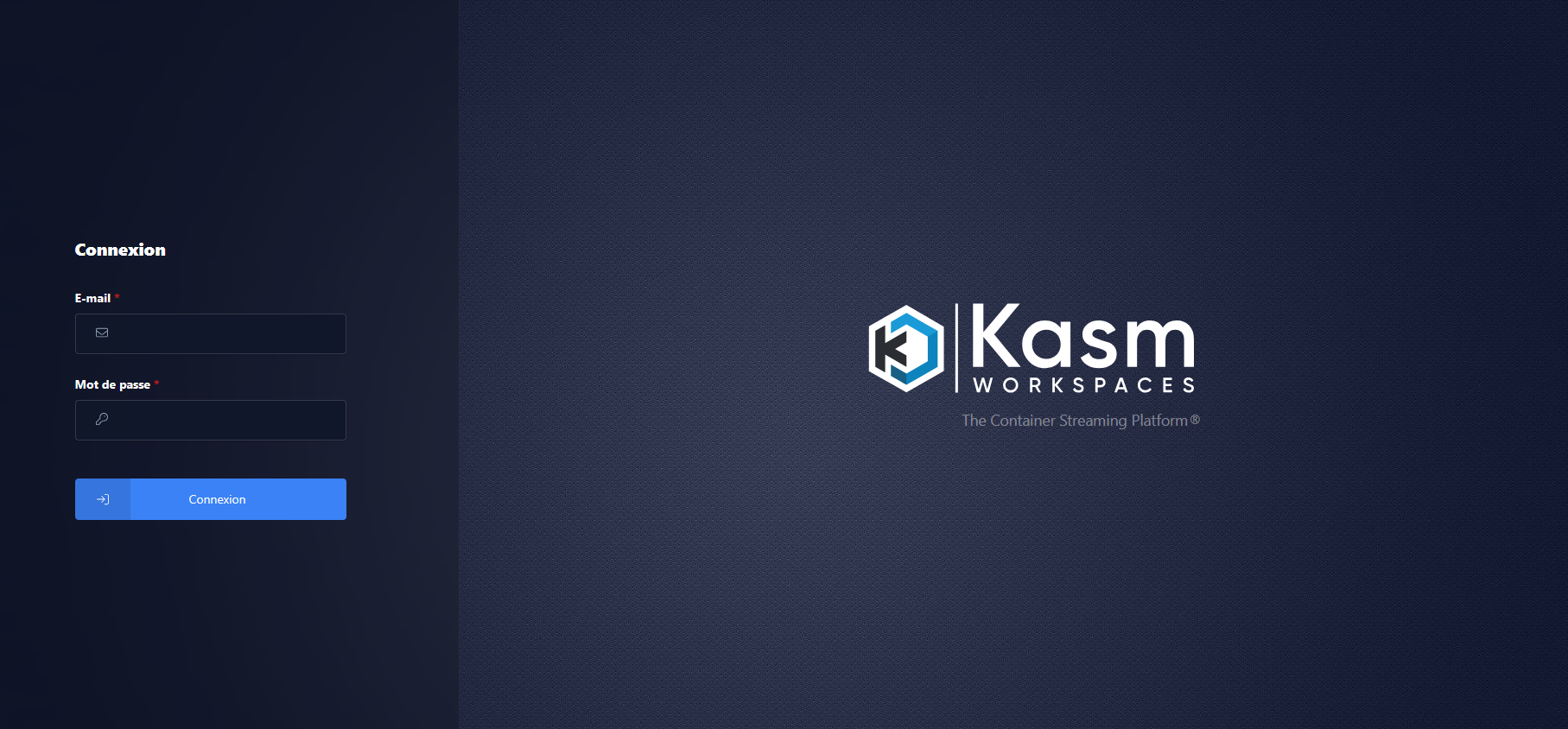 Kasm login